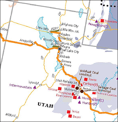 Utah Coal Map