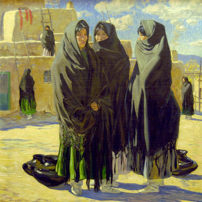 Taos Girls by Walter Ufer