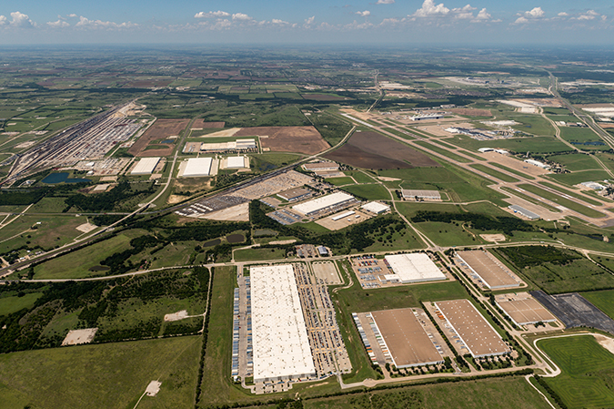 An aerial view of Logistics Park Alliance